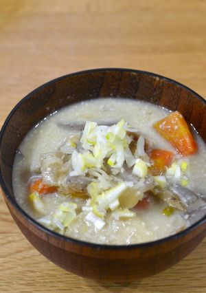 根菜たっぷり豚汁 翌日は粕汁にリメイク！-レシピのメイン写真