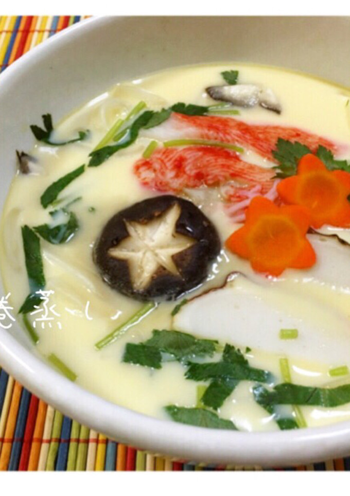 簡単！茶碗蒸し♡うどんを入れて小田巻蒸し-レシピのメイン写真