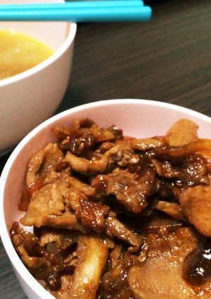 簡単☆すき焼きのタレ de 豚の生姜焼き-レシピのメイン写真