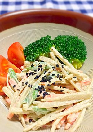 簡単定番！胡麻たっぷり新ゴボウサラダ-レシピのメイン写真