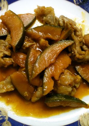 簡単♪ かぼちゃと 豚肉の 甘辛炒め！-レシピのメイン写真