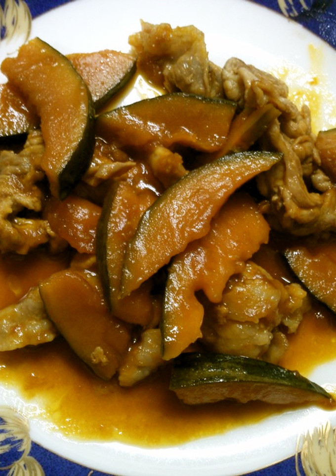簡単♪ かぼちゃと 豚肉の 甘辛炒め！-レシピのメイン写真