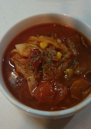 市販のロールキャベツでトマトスープ?-レシピのメイン写真
