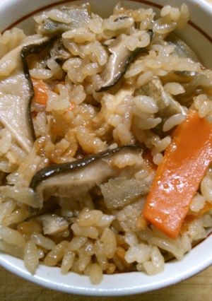 出汁が美味！ 干し椎茸の 炊き込みご飯！-レシピのメイン写真