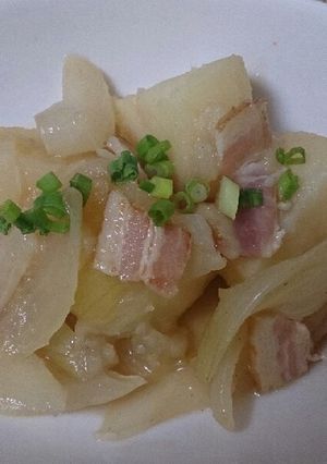 ベーコンとじゃがいもの煮物-レシピのメイン写真