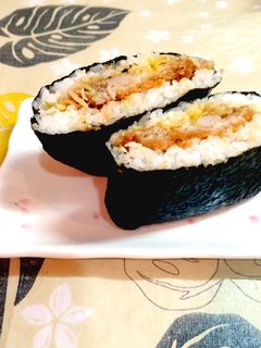 とんかつ☆おにぎらず-レシピのメイン写真