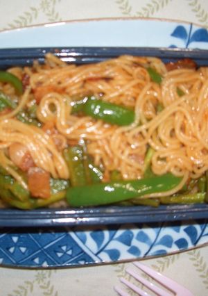 ナポリタン味の和麺-レシピのメイン写真