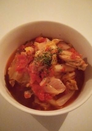 簡単！キャベツとチキンのトマト煮込み-レシピのメイン写真