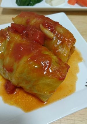 〈おかず〉でかロールキャベツ-レシピのメイン写真