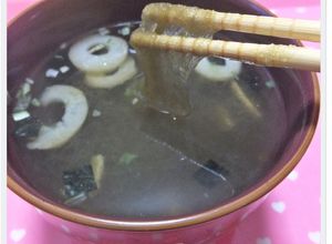 ❁松茸のお吸い物にとろろ昆布入れちゃった-レシピのメイン写真