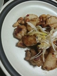 長芋・鶏もも・ピーナッツの和風炒め-レシピのメイン写真
