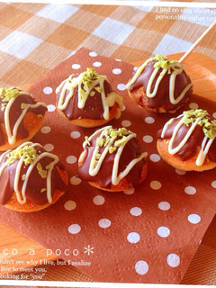 バレンタイン♡鈴カステラで簡単たこ焼き風-レシピのメイン写真