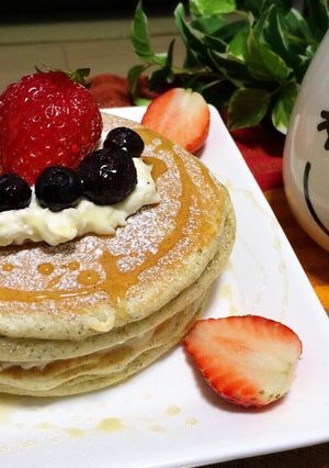 ふわふわパンケーキのこつ(紅茶ver)-レシピのメイン写真
