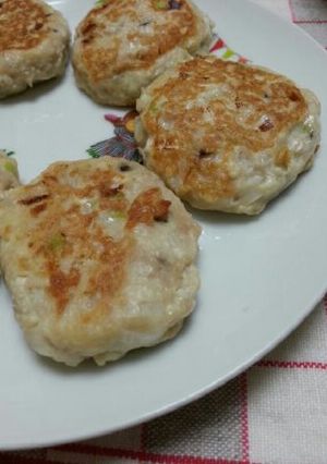 まぐろ豆腐ハンバーグ(卵なし)-レシピのメイン写真