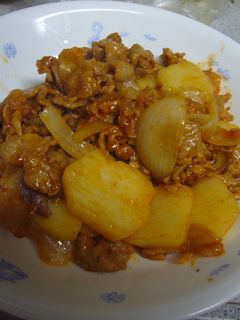 じゃがいもと豚肉の炒め物-レシピのメイン写真