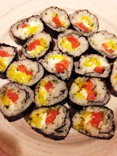 のり巻き*サーモンクリームチーズ´ڡ`๑-レシピのメイン写真