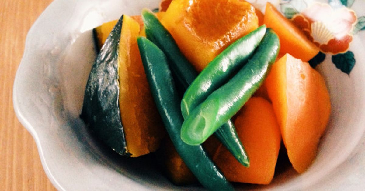 かぼちゃと人参と蒟蒻の煮物 by 美 南 【クックパッド】 簡単おいしい