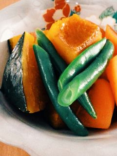 かぼちゃと人参と蒟蒻の煮物 by 美 南 【クックパッド】 簡単おいしい