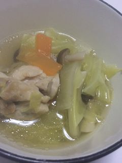 簡単あったか☆鶏肉のお鍋風スープ-レシピのメイン写真