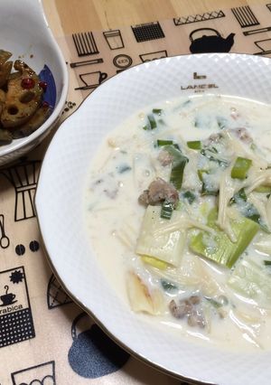 あったかヘルシー☆ネギシチュー風スープ-レシピのメイン写真