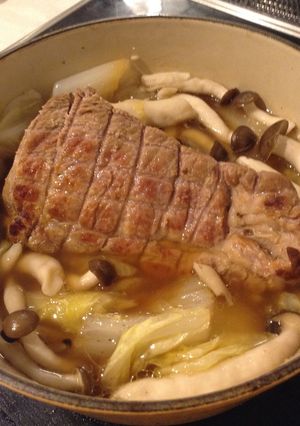 白菜と塩麹豚のポットロースト-レシピのメイン写真