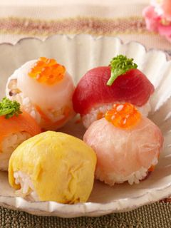 ころころ彩々手まり寿司-レシピのメイン写真