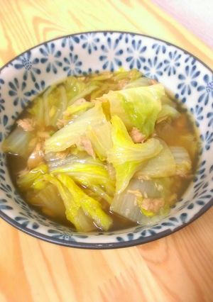 5分で簡単★白菜とツナのめんつゆ煮-レシピのメイン写真