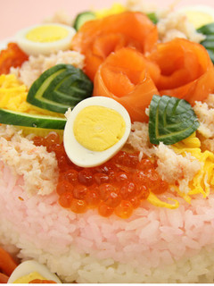 缶詰でひなまつりのケーキ寿司【天狗缶詰】-レシピのメイン写真