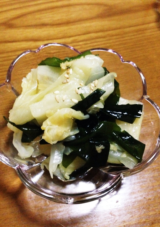 新わかめとキャベツのさっぱり和え物-レシピのメイン写真