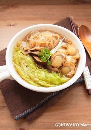 帆立と白菜のオイスターソース煮込み-レシピのメイン写真