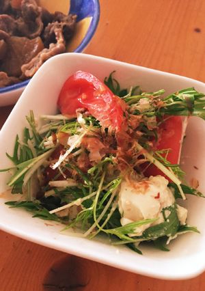 水菜と豆腐のサラダ-レシピのメイン写真