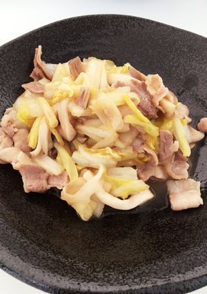 白菜と豚バラの味ポン炒め-レシピのメイン写真