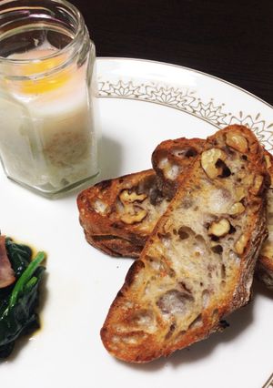 くるみのバケットでエッグスラットランチ♡-レシピのメイン写真