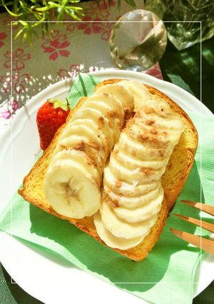 レモンでさっぱり❀塩バナナトースト-レシピのメイン写真