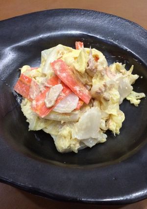 あと一品に！茹で白菜の味噌マヨサラダ-レシピのメイン写真
