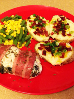 USA発!ムネ肉ほうれん草サンドベーコン-レシピのメイン写真