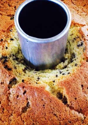 黒ゴマのシフォンケーキ-レシピのメイン写真