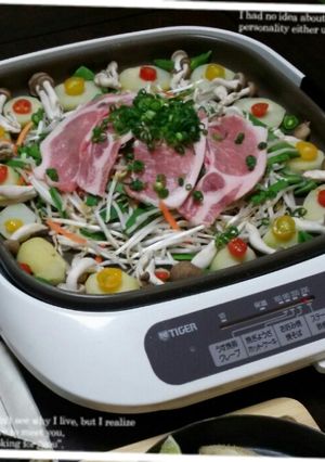 あまり野菜で簡単ヘルシー♪豚肉蒸し-レシピのメイン写真