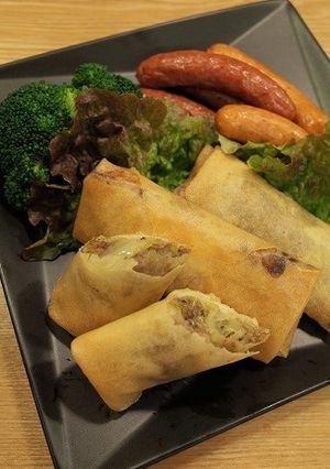 キーマカレー風春巻き-レシピのメイン写真