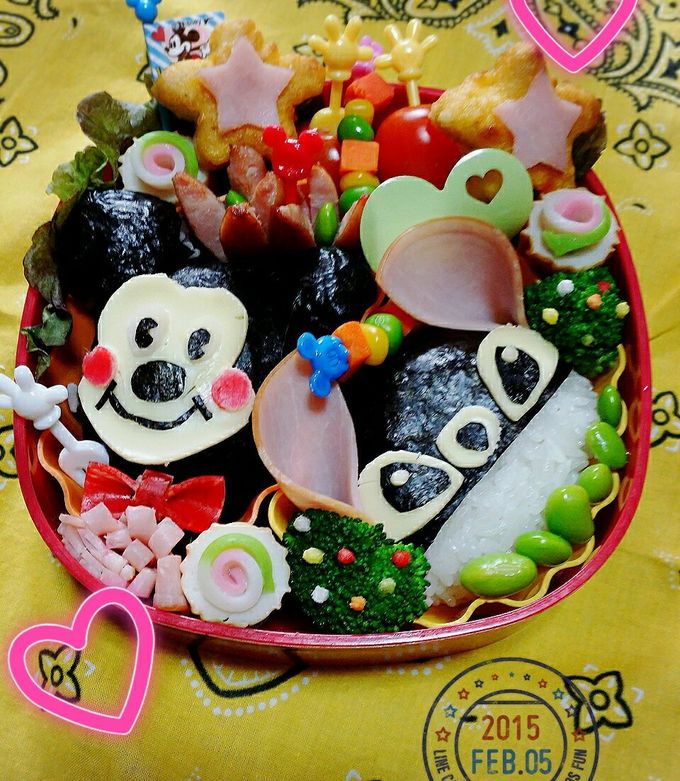 キャラ弁♪ミッキーとスティッチ by ともにゃん♪ズラ