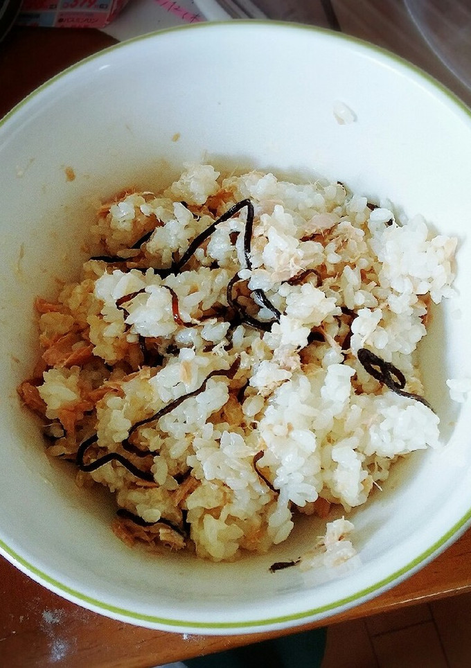 塩昆布とツナマヨの簡単ご飯-レシピのメイン写真