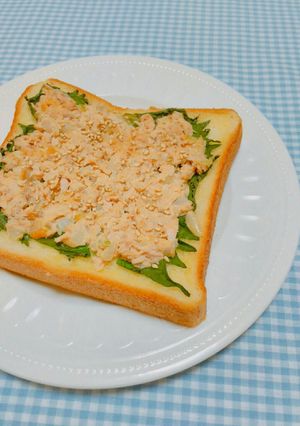 〖和風*ツナ味噌マヨトースト〗-レシピのメイン写真