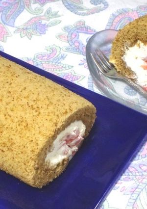◎コーヒーロールケーキ◎しっとりふわふわ-レシピのメイン写真