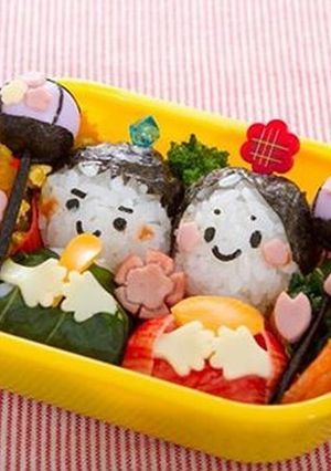 ひな祭りキャラ弁当♪雛人形女の子春レシピ-レシピのメイン写真