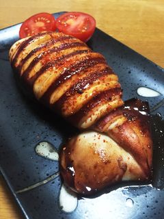 簡単。ぷりぷり屋台風イカ焼き!-レシピのメイン写真