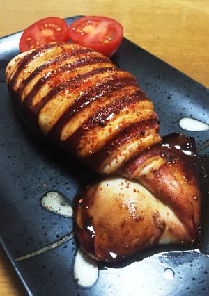 簡単。ぷりぷり屋台風イカ焼き!-レシピのメイン写真