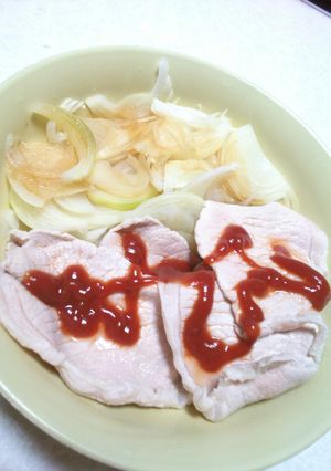 ポークケチャップ玉ねぎサラダ-レシピのメイン写真