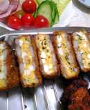 蓮根のはさみ揚げ☆シーチキン＆ゆで卵