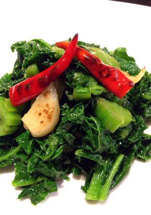かつお菜のニンニク炒め〜タイ風〜-レシピのメイン写真
