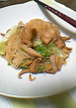 車麩とレタスの焼きビーフン-レシピのメイン写真